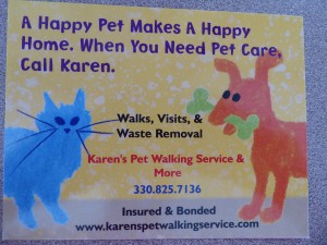 Karen's dog walking sales service