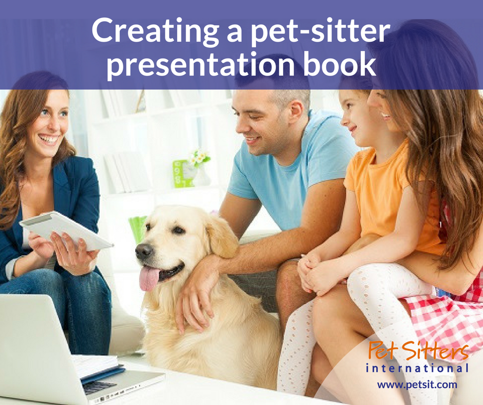 Creating a pet-sitter presentation book