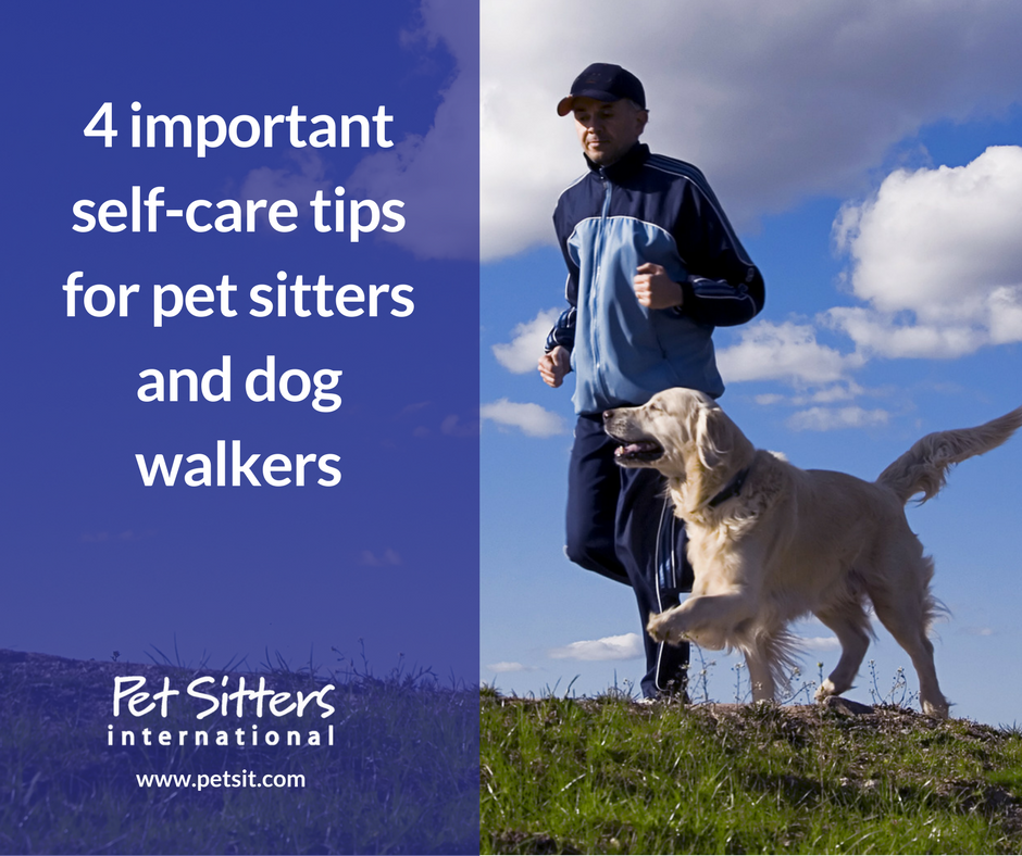 4 important self-care tips for pet sitters and dog walkers