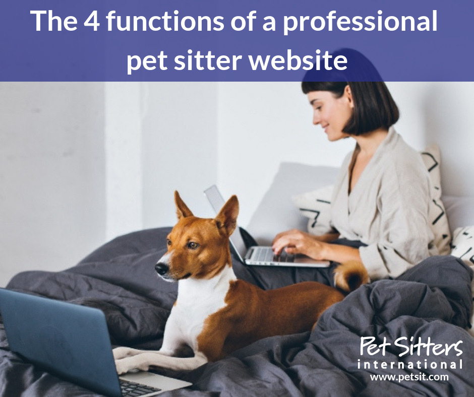 The 4 functions of a professional pet sitter website