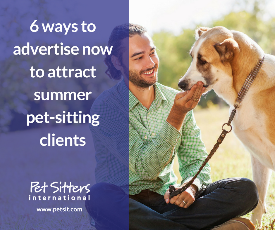 6 ways to advertise now to attract summer pet-sitting clients