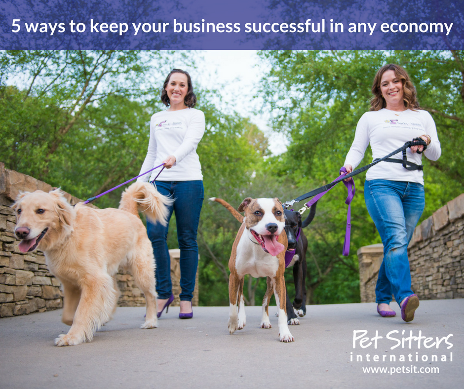 5 ways to keep your pet-sitting business successful in any economy