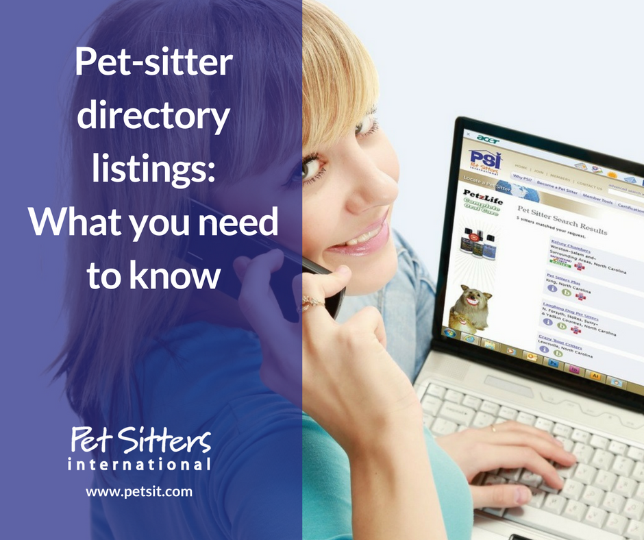 Online pet-sitter directory listings: What you need to know